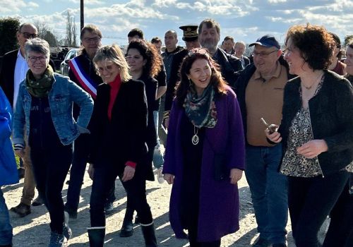 Accueil d'Agnès PANNIER-RUNACHER à Servon-sur-Vilaine