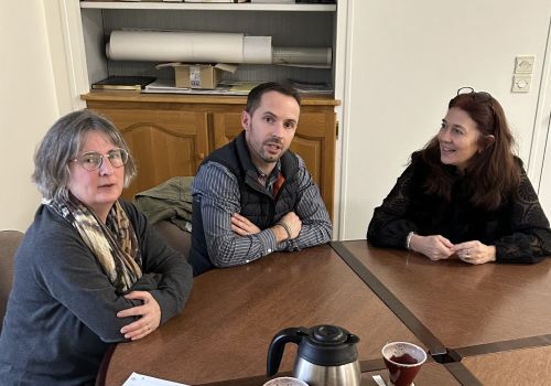 À Le Pertre pour un entretien avec le nouveau maire