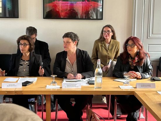 Christine LE NABOUR à la DRAC à Rennes en compagnie de Rachida DATI Christine LE NABOUR à la DRAC à Rennes en compagnie de Rachida DATI