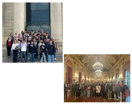 Photo de groupe avec à gauche le collège des Fontaines de La Guerche-de-Bretagne et à droite le collège St Joseph de Martigné-Ferchaud Photo de groupe avec à gauche le collège des Fontaines de La Guerche-de-Bretagne et à droite le collège St Joseph de Martigné-Ferchaud