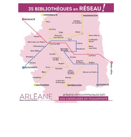 La carte du réseau Arléane (crédit photo : arleane.vitrecommunaute.bzh) La carte du réseau Arléane (crédit photo : arleane.vitrecommunaute.bzh)