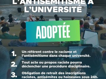 ✅ Adoption définitive de la proposition de loi de ma collègue @constancelegrip pour lutter contre l’antisémitisme, le racisme et toutes les formes de haine...