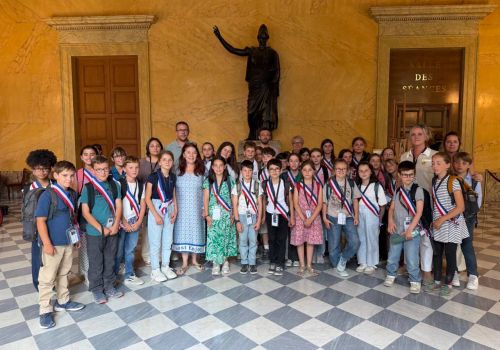 Accueil des élus et du conseil municipal des enfants de Châteaugiron