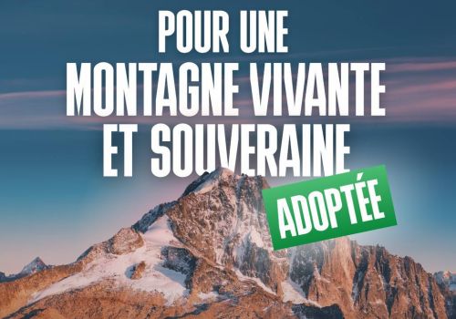 Adoption à l'Assemblée nationale de la proposition de loi pour une montagne vivante et souveraine