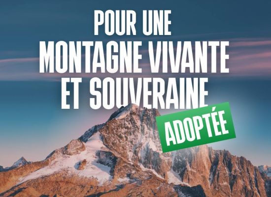 Adoption à l'Assemblée nationale de la proposition de loi pour une montagne vivante et souveraine